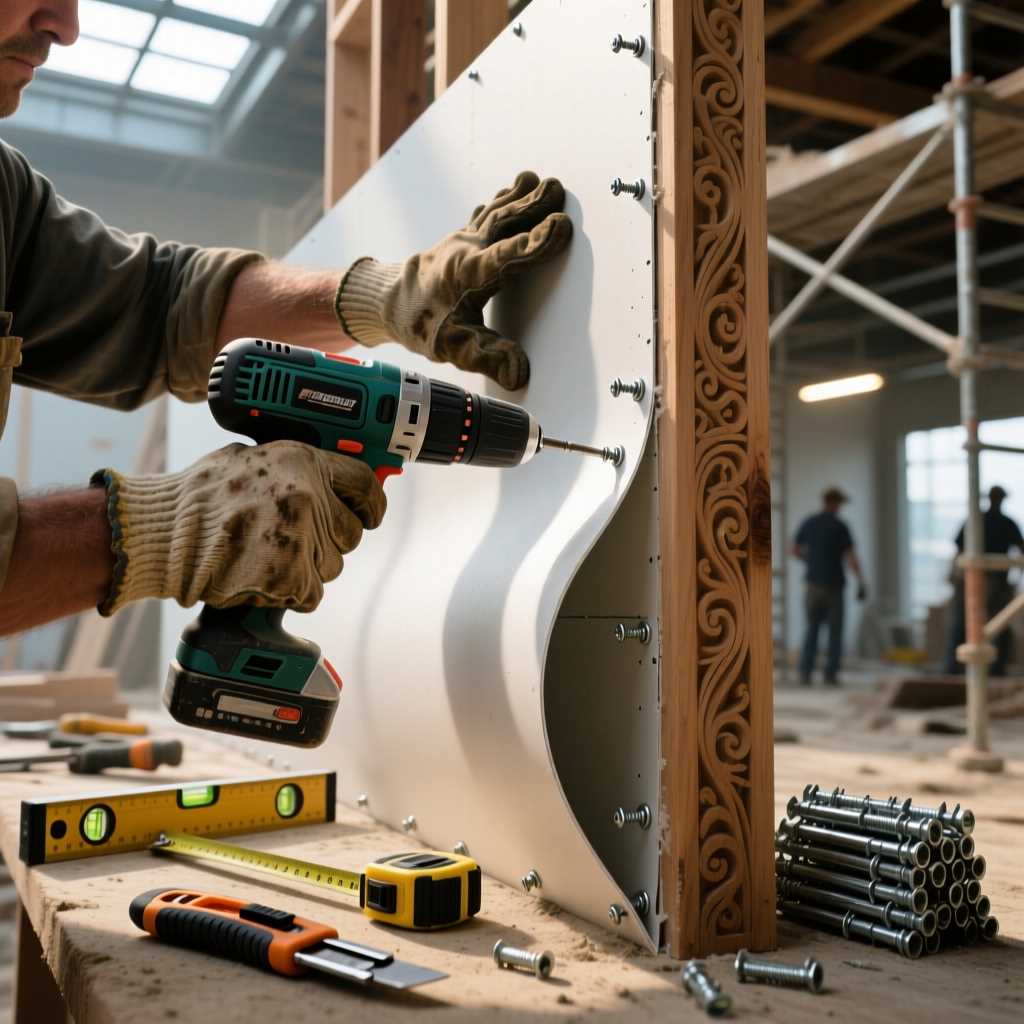 Гибкий гипсокартон: сферы применения, ключевые преимущества и монтаж